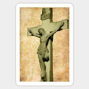 Jesus On The Cross Sticker